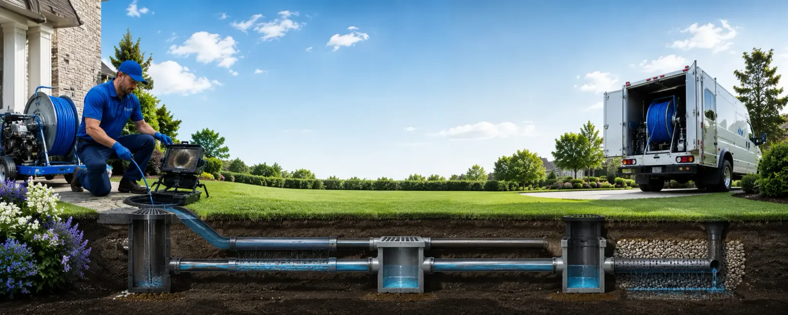 Outdoor drain cleaning information for Depew, NY